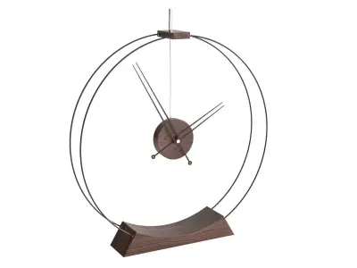 Double Rings Desk Clock Free 3D model