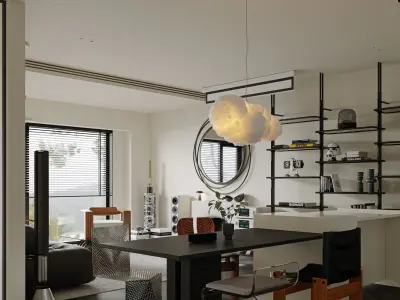 Living Room Interior Scene for 3DMAX and Corona Renderer  3D model