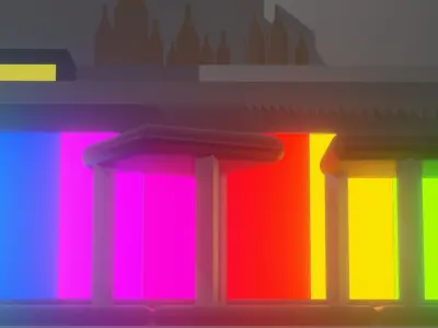 The bar room with light in it Free 3D print model