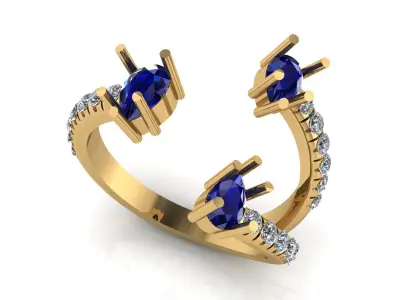 trendy ring 3D print model