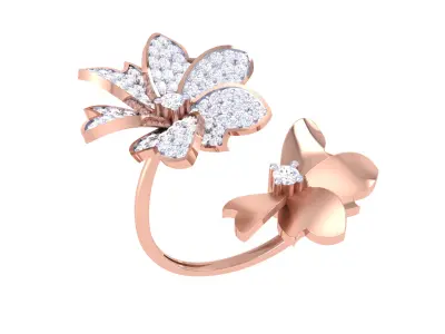  Women Ring MTL 3dm STL OBJ FBX Details 3D print model 100