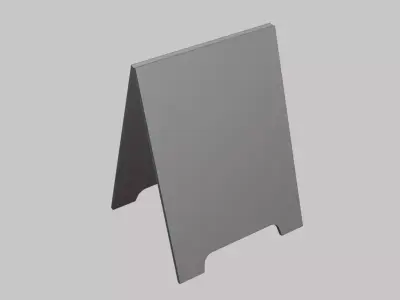 Board Stand - Geometry Only No Textures No Materials 3D model