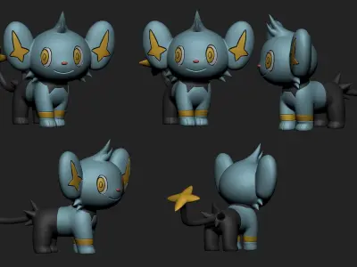Pokemon - Shinx 3D print model