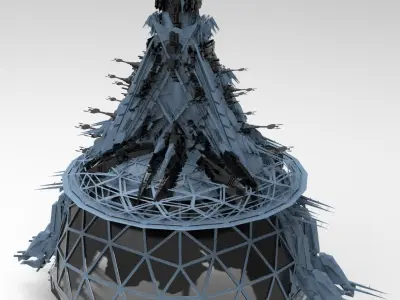 Alien Energy Pylon Facility  3D model