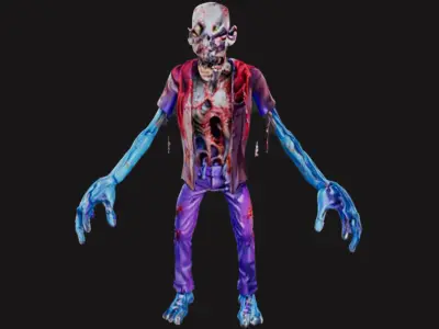 Animated Zombies Pack 3D model