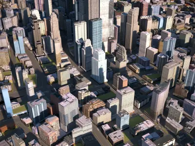 City 20 Low-poly 3D model