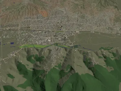Ulaanbaatar Mongolia - city and urban 3D model