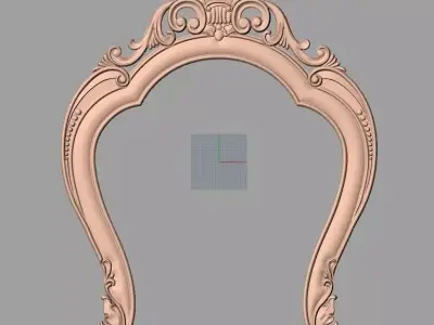 Photo frame 3D relief models STL Files used for CNC Router E997 3D model