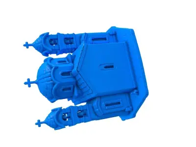castle -  castle stl - church - church stl -  gothic church  3D print model