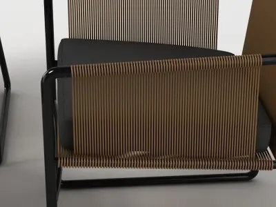 Flexform Harp Set 3D model