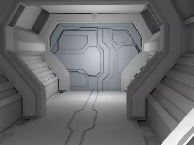 Sci Fi Interior 3D model 3