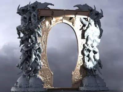 Dantes Inferno Archway 6 3D model