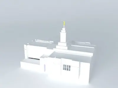 LDS. Temple Colonia Juarez, Chihuahua. Templo Mormon. 55th op... Free 3D model