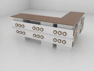 Office Table 3D model