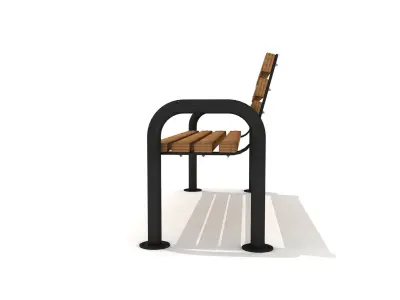  Outdoor Bench 02 3D model