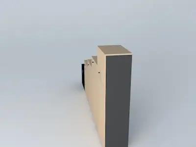 TWO DOORS CABINETS 80x50cm Free 3D model