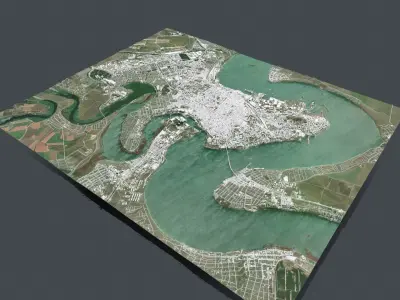Cityscape Nikolaev Ukraine 3D model