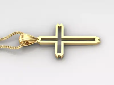 Cross Light Gold 4CP037 3DM STL 3D print model