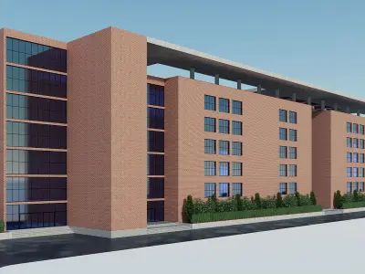 Building 7 apartment 3D model
