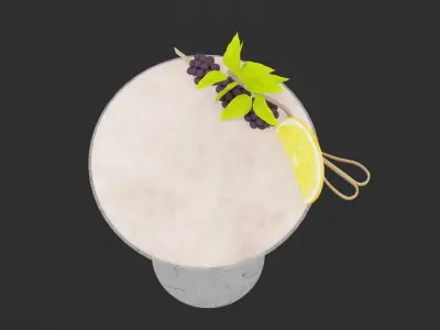 Berry Royale Juice Low-poly 3D model