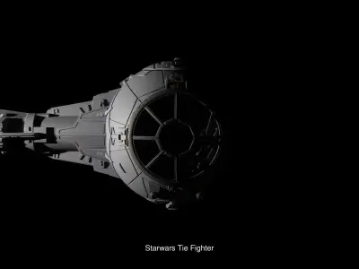 Starwars AT-ST and Tie Fighter collection 3D Model Pack