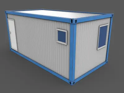 Office Container 02 Low-poly 3D model