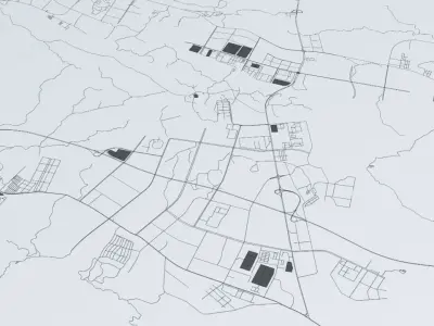 Chongquing Road Network and Streets 3D model