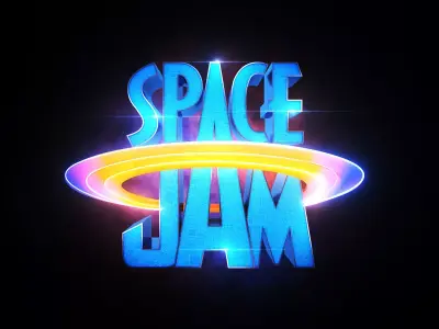 Space Jam Movie Title 3D model