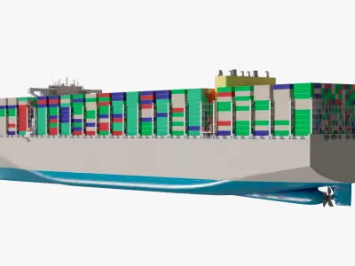  Ultra Large Container Cargo Ship 