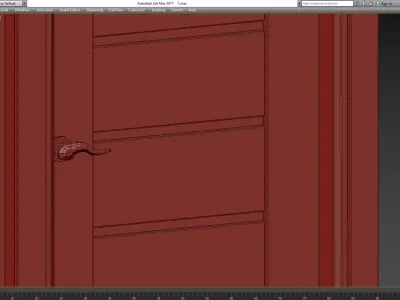 Alda Gray Oak Belldinni Modern Interior Door 3d model Low-poly 3D model