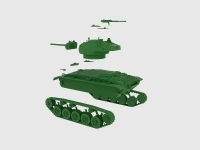 Light Tank M24 Chaffee 3D print model
