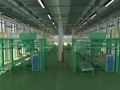 Industrial Production Workshop 3D model