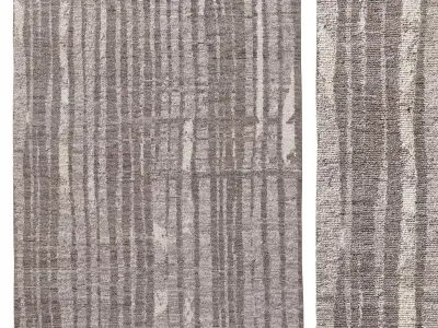 RHADA HAND-KNOTTED WOOL RUG B 3D model