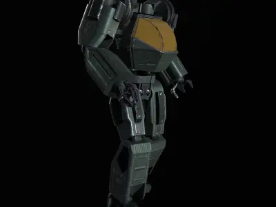 Mech Robot PBR Low-poly 3D model