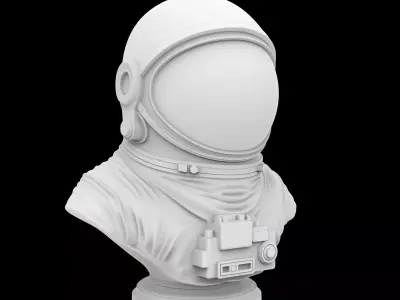 Astronaut Bust 3D Print Model 3D print model