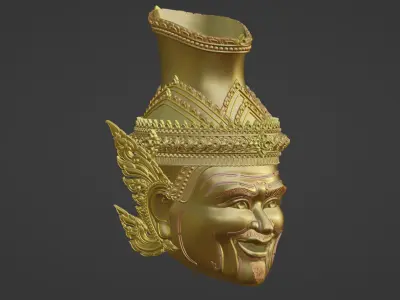 Hermit Khone Mask  3d Thai art curture 3D print model