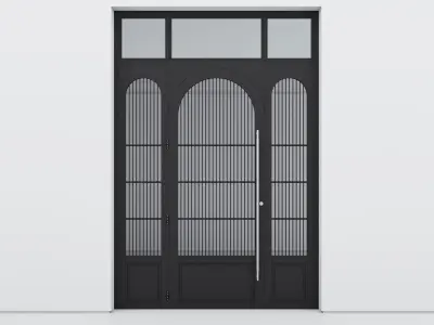 Aluminium door 328 3D model