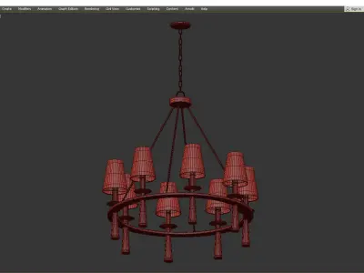 BAXTER CHANDELIER Low-poly 3D model