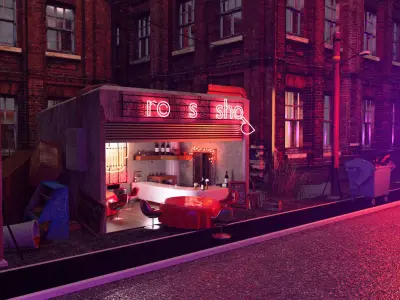 Nigh Street 3D Model 3D model