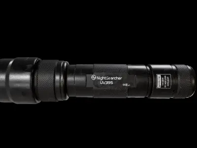 Tactical Flashlight Low-poly 3D model