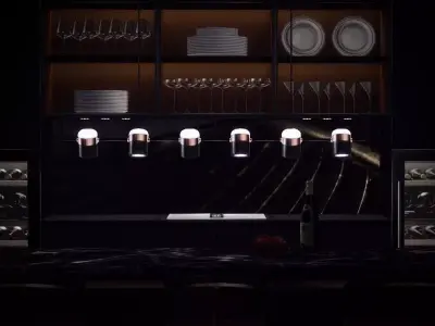 Ling PL6 Linear Suspension Low-poly 3D model