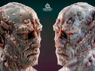 10 Creature skin smart material VOL03 Texture