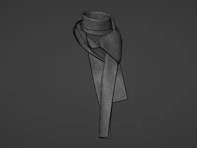 Women Scarf Free 3D model