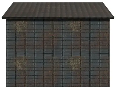 Two Floor old Japanease House Low-poly 3D model