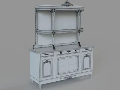 Antique Cabinet 3D model