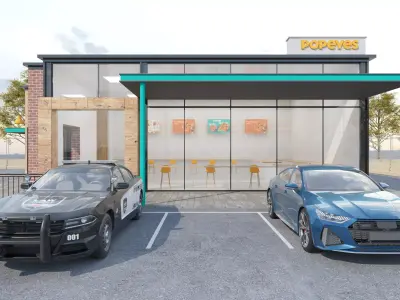 Popeyes Low-poly 3D model