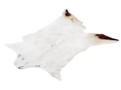 Goatskin Cowhide Rug 3D model