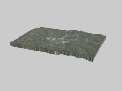 Wichita City Low-poly 3D model