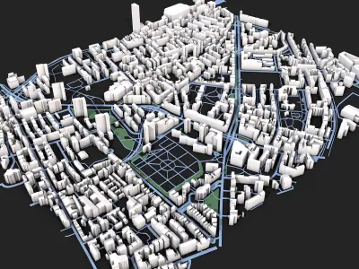 City Map 3D model