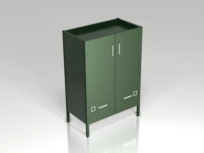 IDASEN  Cabinet with doors Free 3D model